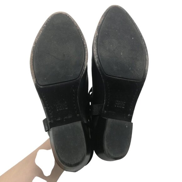 Frye Ray Harness Biker Motorcycle Boots Bootie Size 6.5 Black Leather Classic - Picture 10 of 13